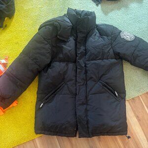 Black DKNY puffer parka- Mens small-